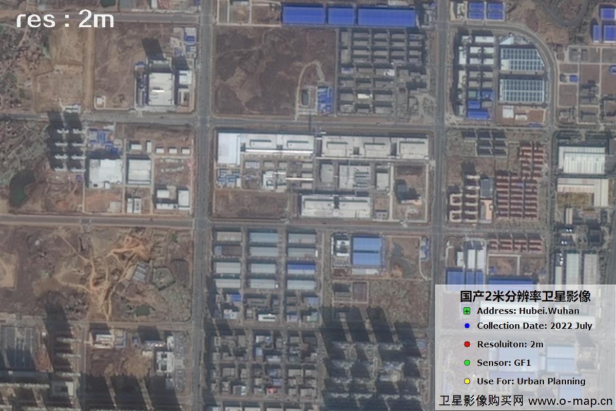 武汉市2022年5月份高分一号卫星图