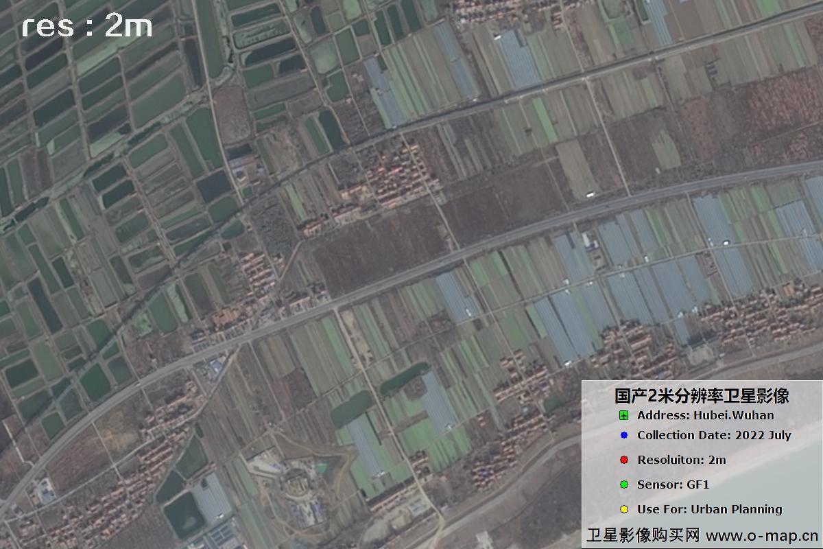 武汉市2022年5月份高分一号卫星图