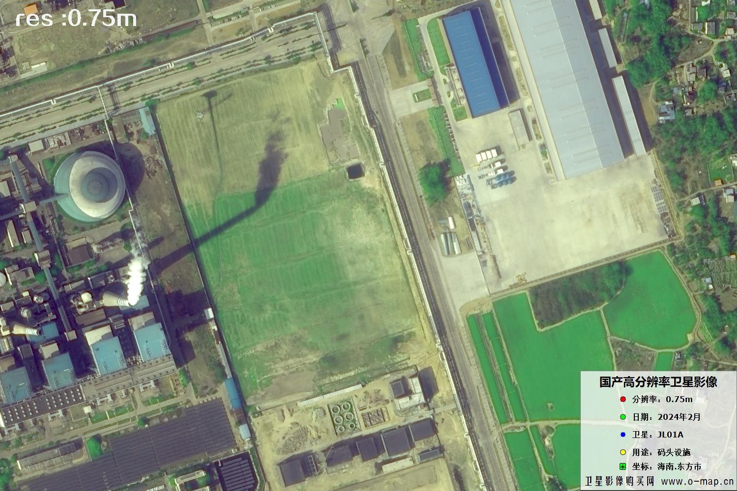 海南省东方市2024年2月份吉林一号卫星图