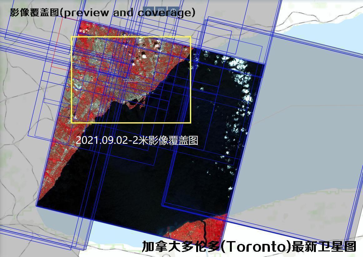 加拿大多伦多2022年最新卫星影像数据