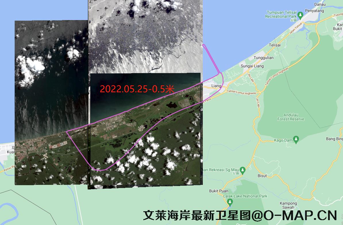 文莱海岸2022年高清卫星图查询结果